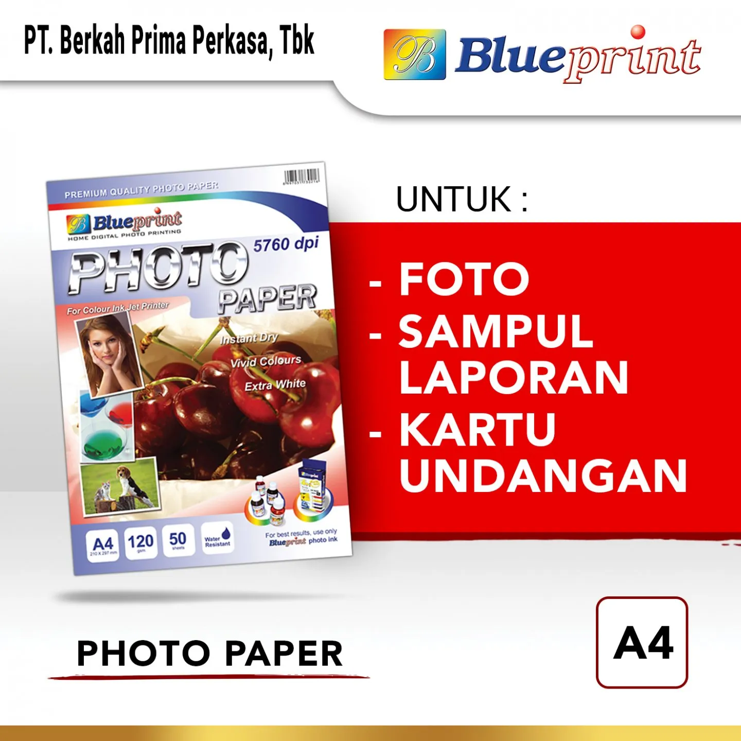 Kertas Foto Kertas Glossy Glossy Photo Paper Blueprint A Gsm