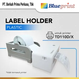 External Label Roll Holder BLUEPRINT 2in1 Gulungan Luar Label Plastik Printer Label Barcode | Blueprint Indonesia