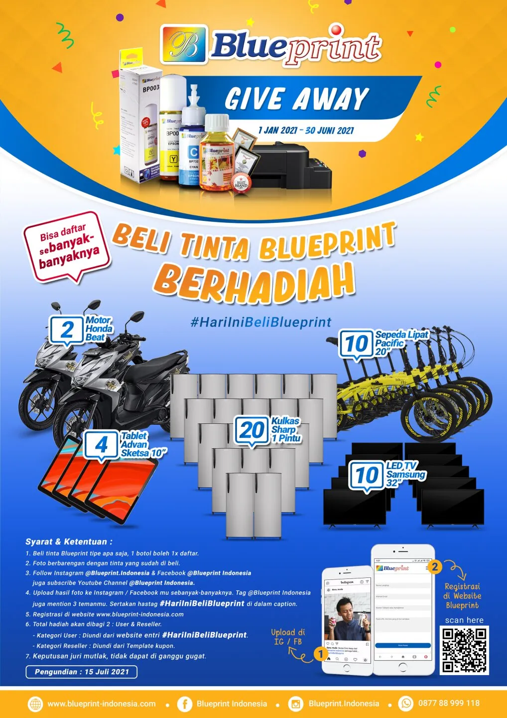 BLUEPRINT GIVE AWAY "BELI TINTA BLUEPRINT" | Berita | Blueprint Indonesia