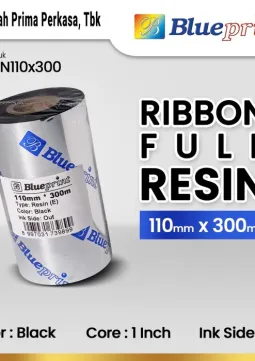 RIBBON FULL RESIN Ribbon Full Resin 110x300 Meter BLUEPRINT Full Resin Ribon Permanen  1 Roll ribbon resin 110x300