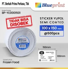 Label Stiker Yupol 100 x 150 Semicoated BLUEPRINT Label Yupo 100x150 500  1 Roll